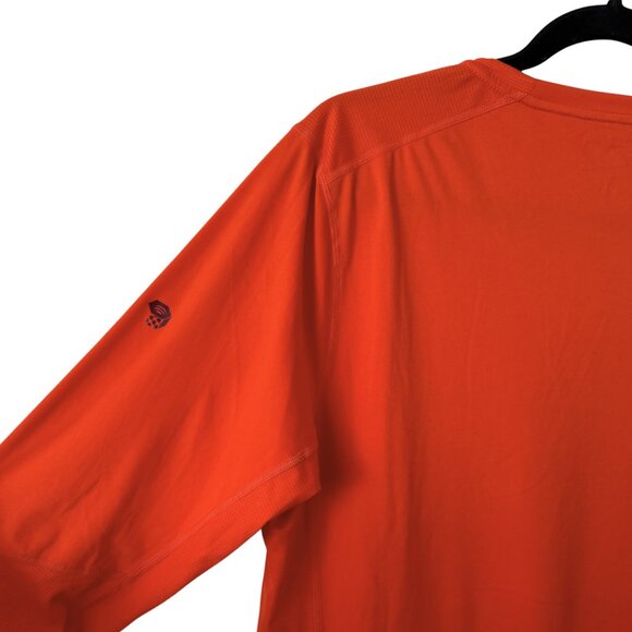 Men's Mountain Hardwear Outdoor Orange Lightweight Long Sleeve Shirt - Small - Picture 4 of 5